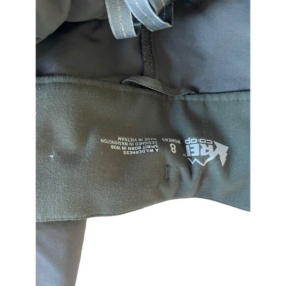 REI COOP Pants Women 8 Green Screen line Technical Nylon Stretch Hiking Climbing - Picture 10 of 16